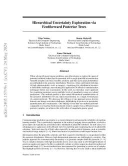 Hierarchical Uncertainty Exploration via Feedforward Posterior Trees