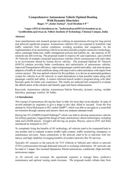 Comprehensive Autonomous Vehicle Optimal Routing With Dynamic Heuristics