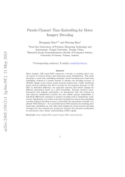 Pseudo Channel: Time Embedding for Motor Imagery Decoding