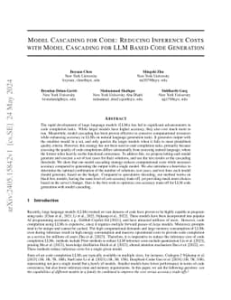 Model Cascading for Code: A Cascaded Black-Box Multi-Model Framework for Cost-Efficient Code Completion with Self-Testing