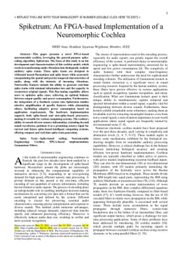 Spiketrum: An FPGA-based Implementation of a Neuromorphic Cochlea