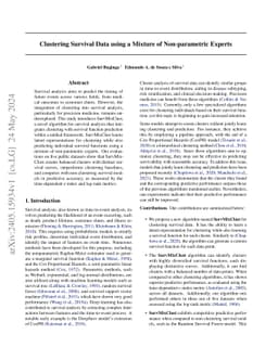 Clustering Survival Data using a Mixture of Non-parametric Experts