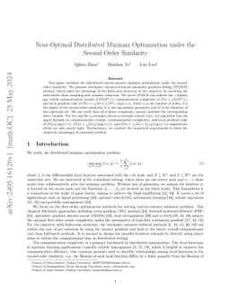 Near-Optimal Distributed Minimax Optimization under the Second-Order
  Similarity