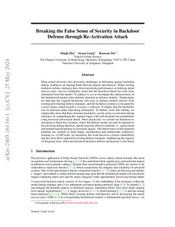 Breaking the False Sense of Security in Backdoor Defense through
  Re-Activation Attack
