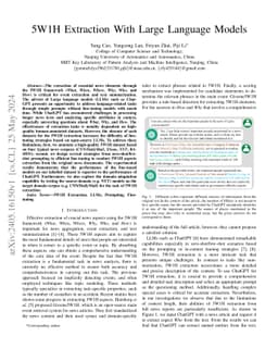 5W1H Extraction With Large Language Models