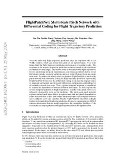 FlightPatchNet: Multi-Scale Patch Network with Differential Coding for
  Flight Trajectory Prediction
