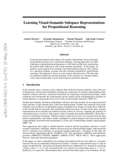 Learning Visual-Semantic Subspace Representations