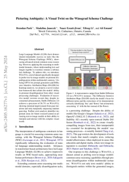 Picturing Ambiguity: A Visual Twist on the Winograd Schema Challenge
