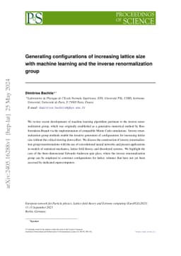 Generating configurations of increasing lattice size with machine
  learning and the inverse renormalization group