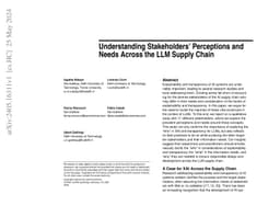 Understanding Stakeholders' Perceptions and Needs Across the LLM Supply
  Chain