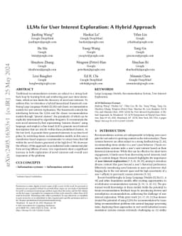 LLMs for User Interest Exploration in Large-scale Recommendation Systems