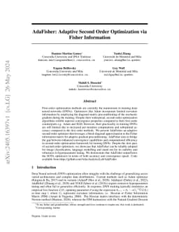 AdaFisher: Adaptive Second Order Optimization via Fisher Information