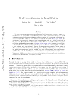 Reinforcement Learning for Jump-Diffusions, with Financial Applications