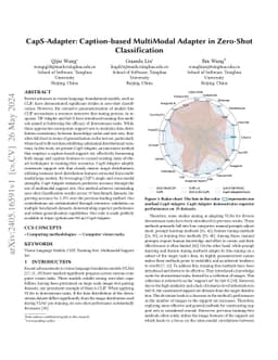 CapS-Adapter: Caption-based MultiModal Adapter in Zero-Shot
  Classification