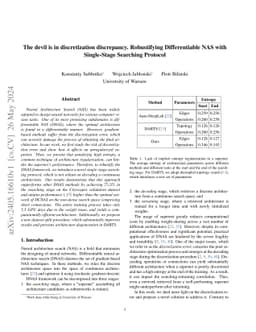 The devil is in discretization discrepancy. Robustifying Differentiable
  NAS with Single-Stage Searching Protocol