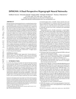 DPHGNN: A Dual Perspective Hypergraph Neural Networks