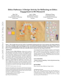 Ethics Pathways: A Design Activity for Reflecting on Ethics Engagement
  in HCI Research