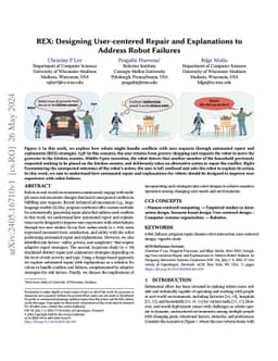REX: Designing User-centered Repair and Explanations to Address Robot
  Failures
