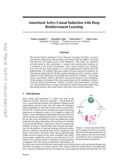 Amortized Active Causal Induction with Deep Reinforcement Learning