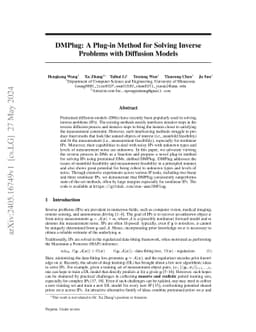 DMPlug: A Plug-in Method for Solving Inverse Problems with Diffusion
  Models