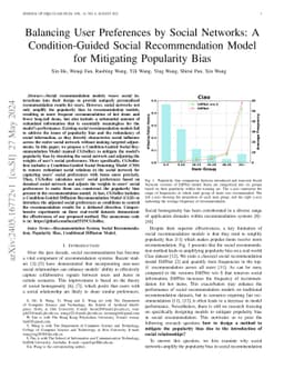 Balancing User Preferences by Social Networks: A Condition-Guided Social
  Recommendation Model for Mitigating Popularity Bias