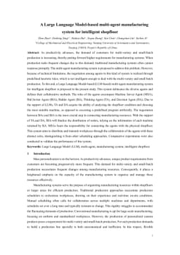 A Large Language Model-based multi-agent manufacturing system for
  intelligent shopfloor