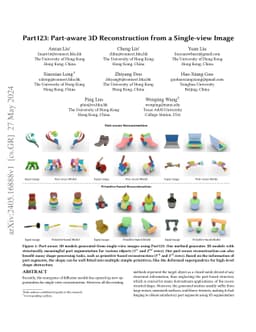Part123: Part-aware 3D Reconstruction from a Single-view Image