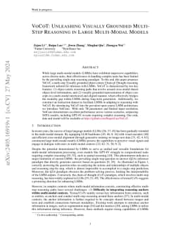 VoCoT: Unleashing Visually Grounded Multi-Step Reasoning in Large Multi-Modal Models