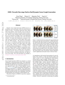 OED: Towards One-stage End-to-End Dynamic Scene Graph Generation