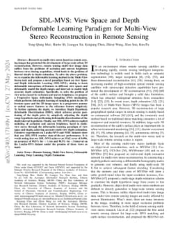 SDL-MVS: View Space and Depth Deformable Learning Paradigm for
  Multi-View Stereo Reconstruction in Remote Sensing