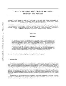 The SkatingVerse Workshop & Challenge: Methods and Results