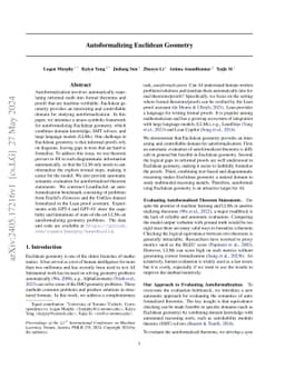 Autoformalizing Euclidean Geometry