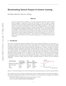 Benchmarking General-Purpose In-Context Learning