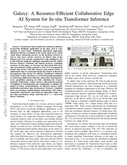 Galaxy: A Resource-Efficient Collaborative Edge AI System for In-situ
  Transformer Inference