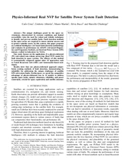 Physics-Informed Real NVP for Satellite Power System Fault Detection
