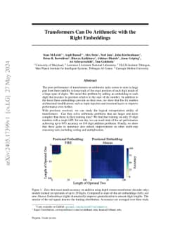 Transformers Can Do Arithmetic with the Right Embeddings