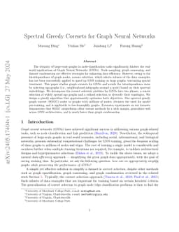 Spectral Greedy Coresets for Graph Neural Networks