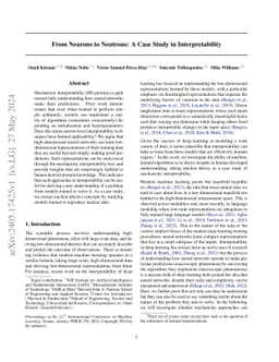 From Neurons to Neutrons: A Case Study in Interpretability
