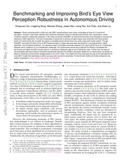 Benchmarking and Improving Bird's Eye View Perception Robustness in Autonomous Driving