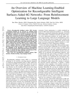 An Overview of Machine Learning-Enabled Optimization for Reconfigurable
  Intelligent Surfaces-Aided 6G Networks: From Reinforcement Learning to Large
  Language Models