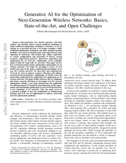 Generative AI for the Optimization of Next-Generation Wireless Networks:
  Basics, State-of-the-Art, and Open Challenges