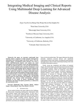 Integrating Medical Imaging and Clinical Reports Using Multimodal Deep
  Learning for Advanced Disease Analysis