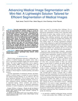 Advancing Medical Image Segmentation with Mini-Net: A Lightweight
  Solution Tailored for Efficient Segmentation of Medical Images