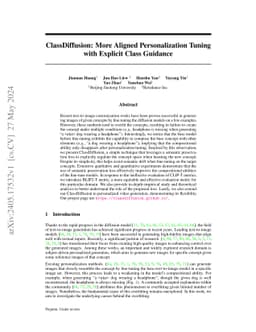 ClassDiffusion: More Aligned Personalization Tuning with Explicit Class Guidance