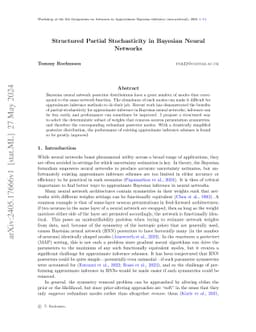 Structured Partial Stochasticity in Bayesian Neural Networks