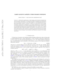 Tamed Langevin sampling under weaker conditions