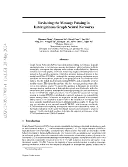 Revisiting the Message Passing in Heterophilous Graph Neural Networks