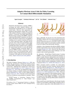 Adaptive Horizon Actor-Critic for Policy Learning in Contact-Rich
  Differentiable Simulation