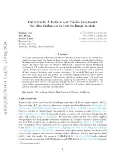 FAIntbench: A Holistic and Precise Benchmark for Bias Evaluation in
  Text-to-Image Models