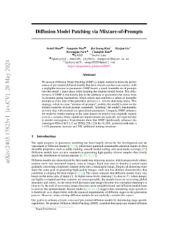 Diffusion Model Patching via Mixture-of-Prompts